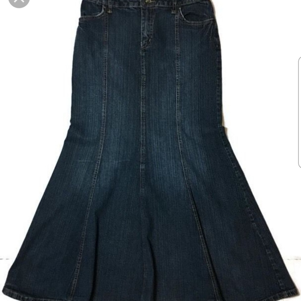 Denim mermaid skirt